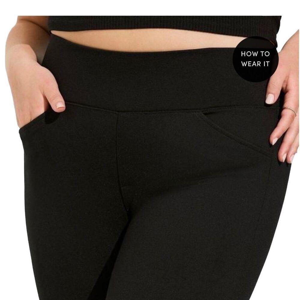 Torrid Black Ponte Pixie Pants with Pockets - 3 N… - image 2